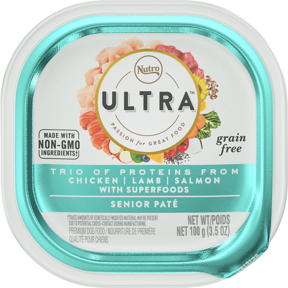 Nutro Ultra Senior Chicken Lamb Salmon Pate Wet Dog Food PetFlow