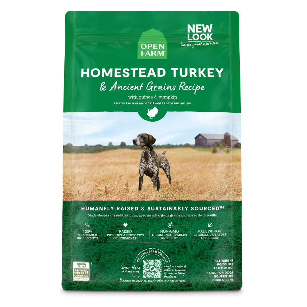 Open Farm Homestead Turkey Ancient Grains Dry Dog Food PetFlow