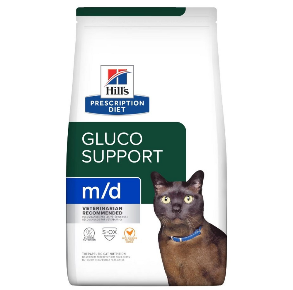 Hill's Prescription Diet Feline m/d GlucoSupport with Chicken Dry ...